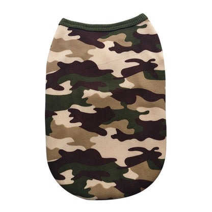 Pet Zen camouflage plush vest for pets, autumn/winter clothing in small, medium or large on Tampa Home & Garden Store