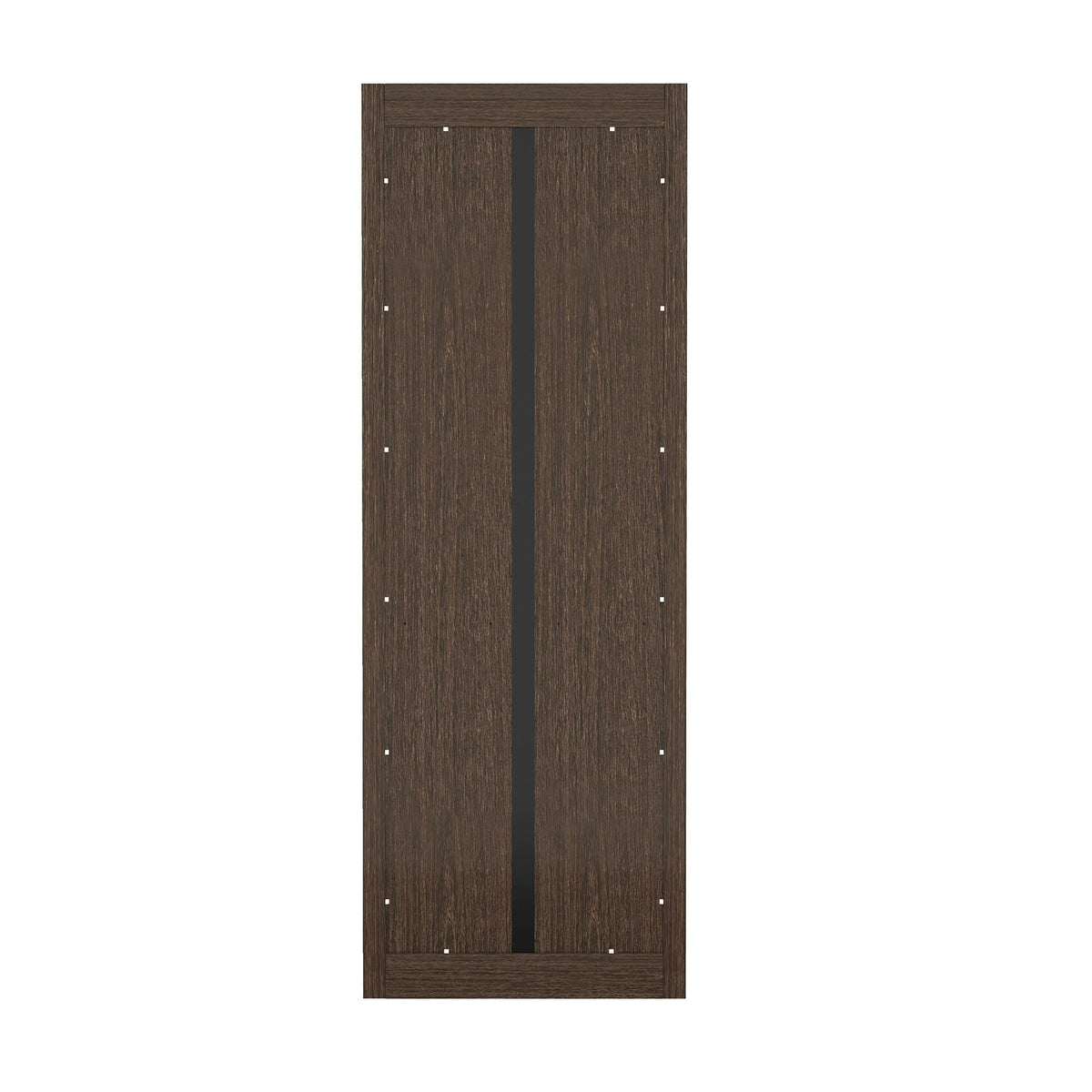 Open bookcase with adjustable shelves in dark brown wood finish by HouseOfZazla, 79 in tall on Tampa Home & Garden Store