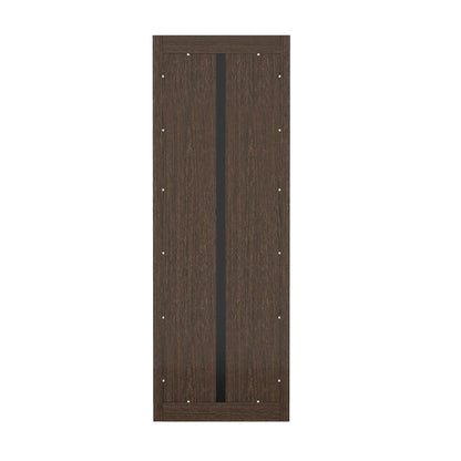 Open bookcase with adjustable shelves in dark brown wood finish by HouseOfZazla, 79 in tall on Tampa Home & Garden Store
