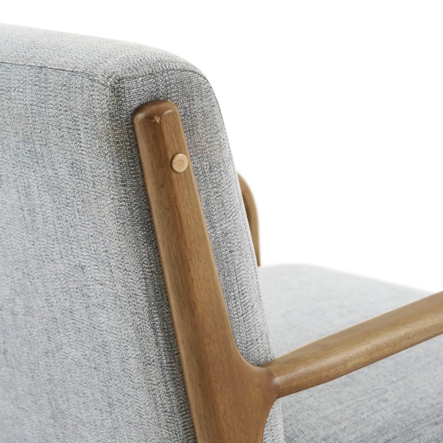 Mid-Century Style Lounge Chair With Upholstery