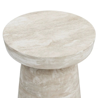 Robbie Handcrafted Accent Table round top in whitewashed finish by Unique Piece Furniture on Tampa Home & Garden Store