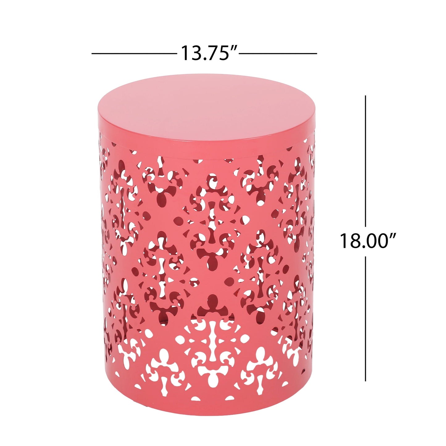 Modern Metal Outdoor End Table For The Patio