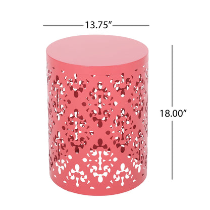 Modern Metal Outdoor End Table For The Patio