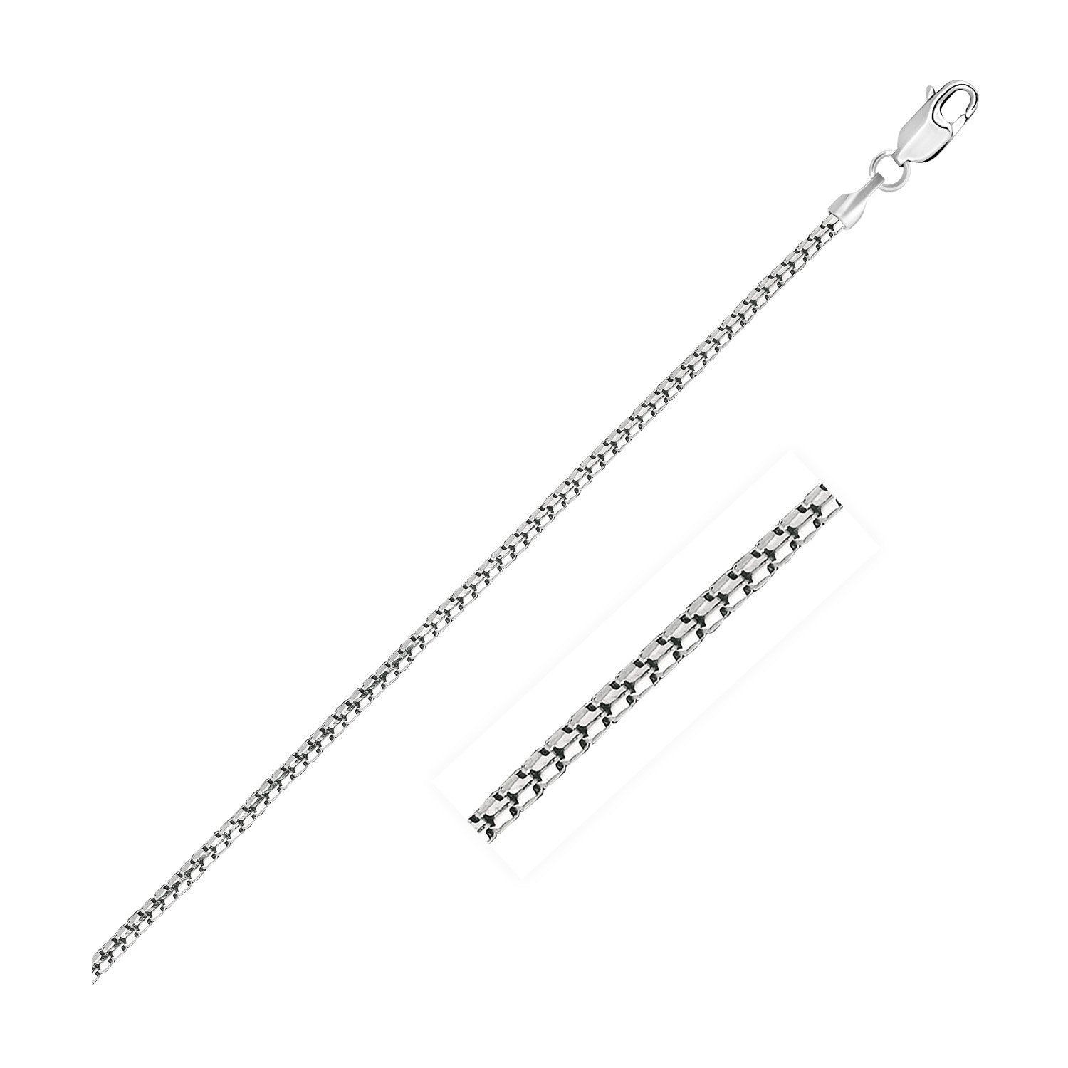 14k white gold ice chain necklace 1.3mm by Bids.com on Tampa Home & Garden Store
