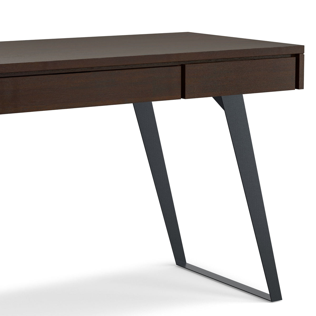 Handcrafted Acacia Desk And Drawer Storage writing desk in dark finish HouseOfZazla on Tampa Home & Garden Store