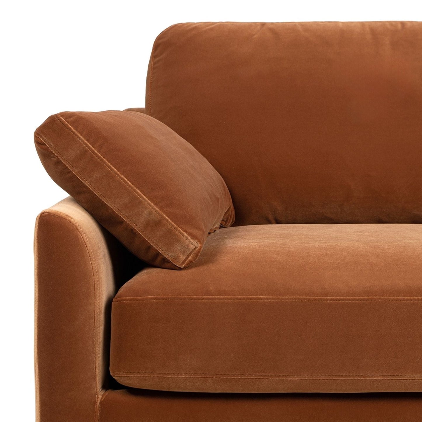 Pasadena Natural Rubberwood and Farmhouse Sofa