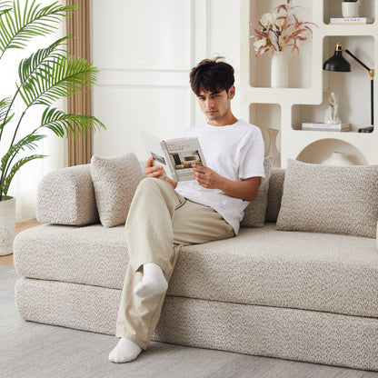 Soft Chenille and Convertible Sleeper Sofa Set