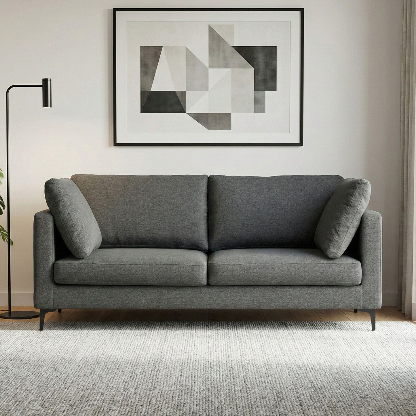 Handcrafted Mid Century Sofa for Small Rooms