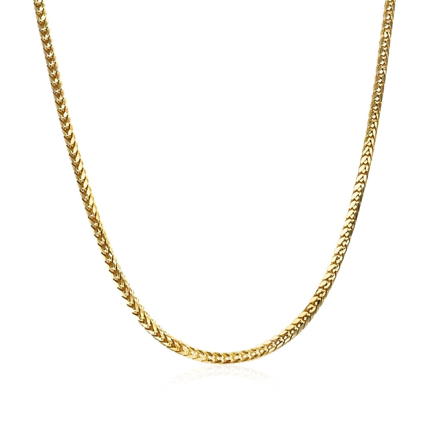 14k yellow gold Franco chain necklace 1.8mm by Bids.com on Tampa Home & Garden Store