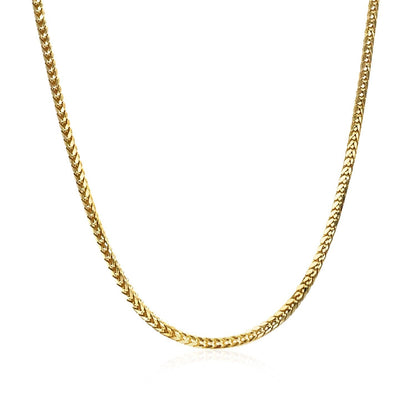 14k yellow gold Franco chain necklace 1.8mm by Bids.com on Tampa Home & Garden Store
