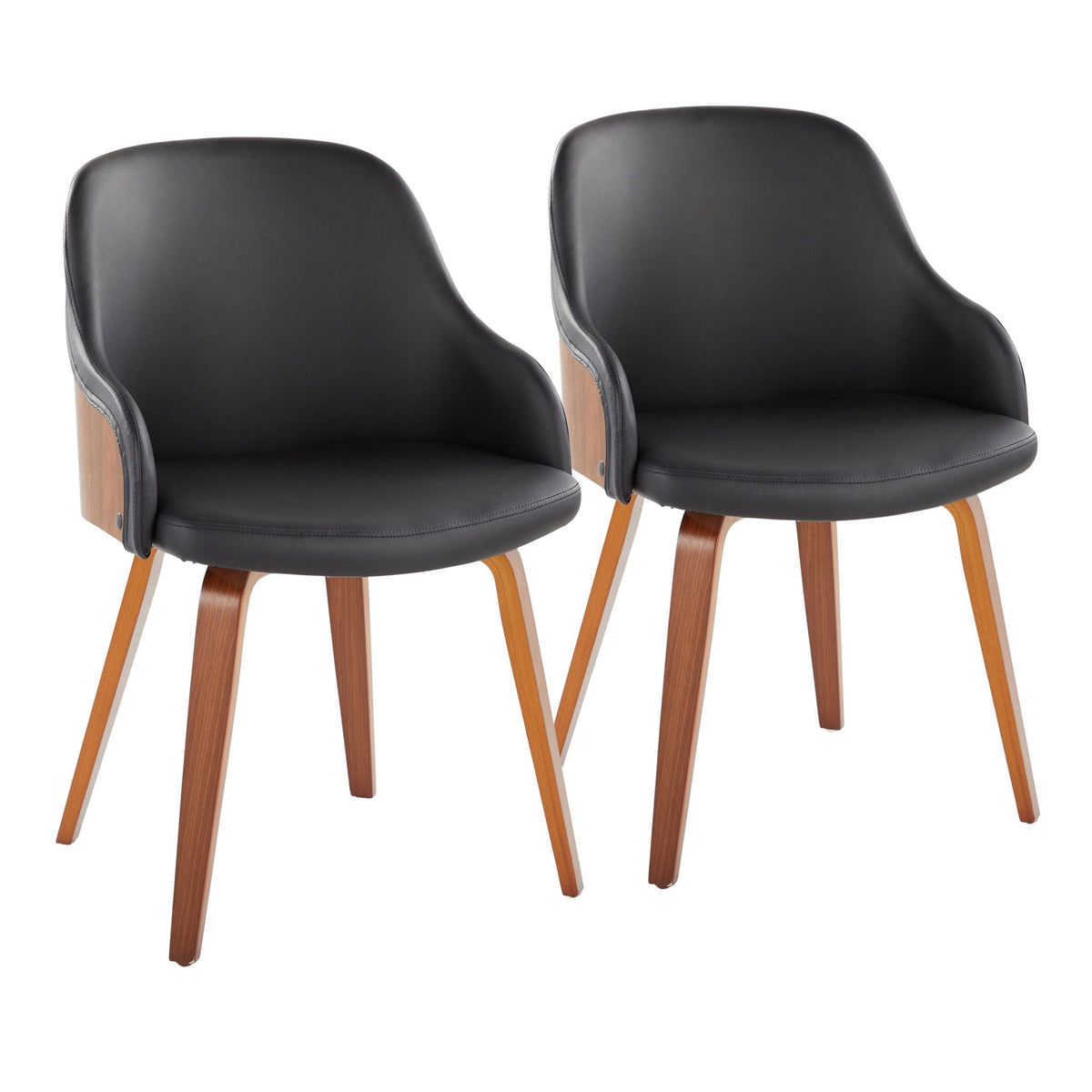 Mid Century Modern Dining Arm Chair with black upholstered seat by HouseOfZazla (2) on Tampa Home & Garden Store