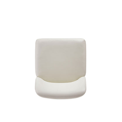 Serena Dining Chair with Geometric Metal Base in beige upholstery by HouseOfZazla on Tampa Home & Garden Store