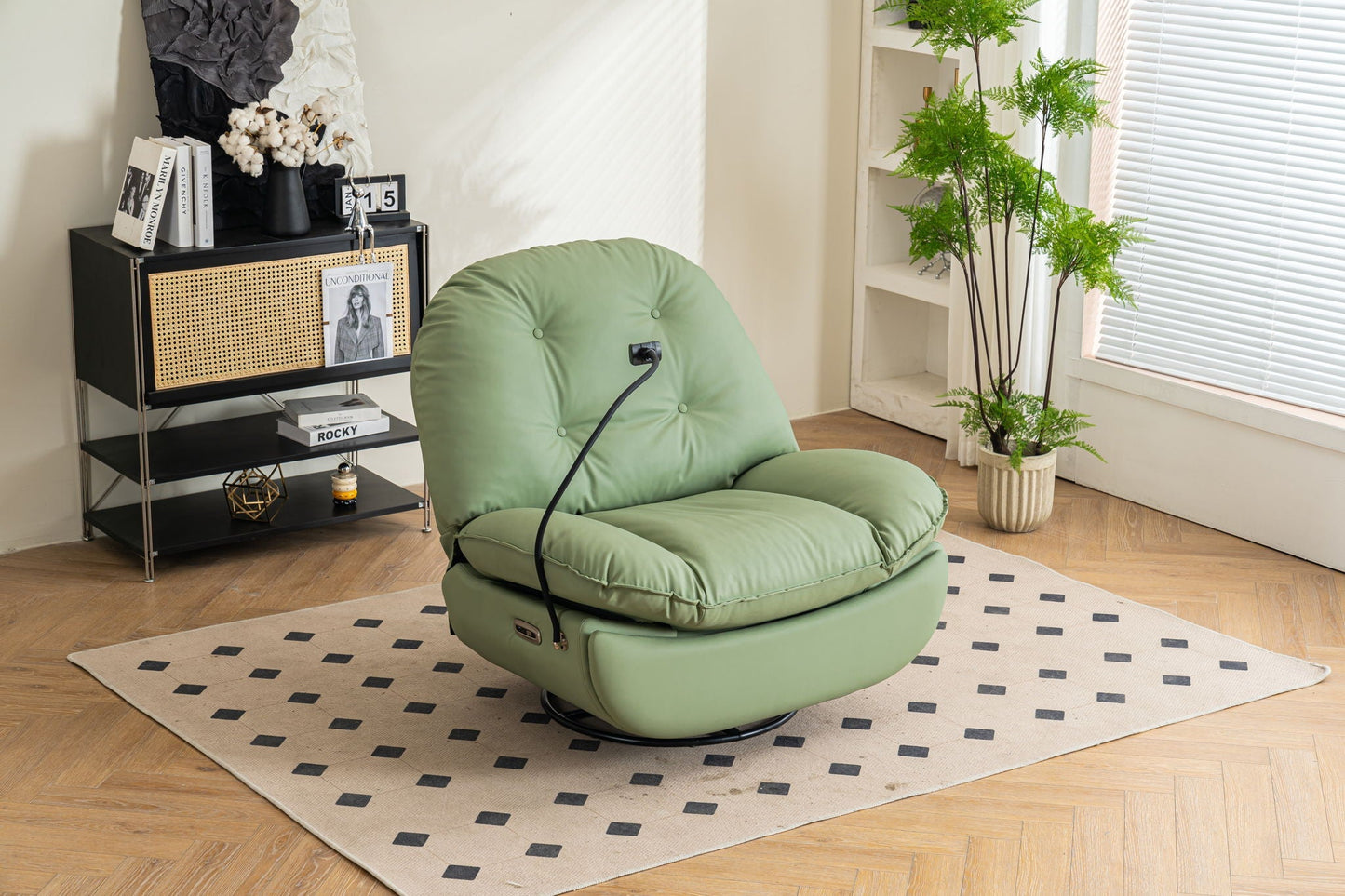 Power Recliner Swivel Glider USB and a Speaker