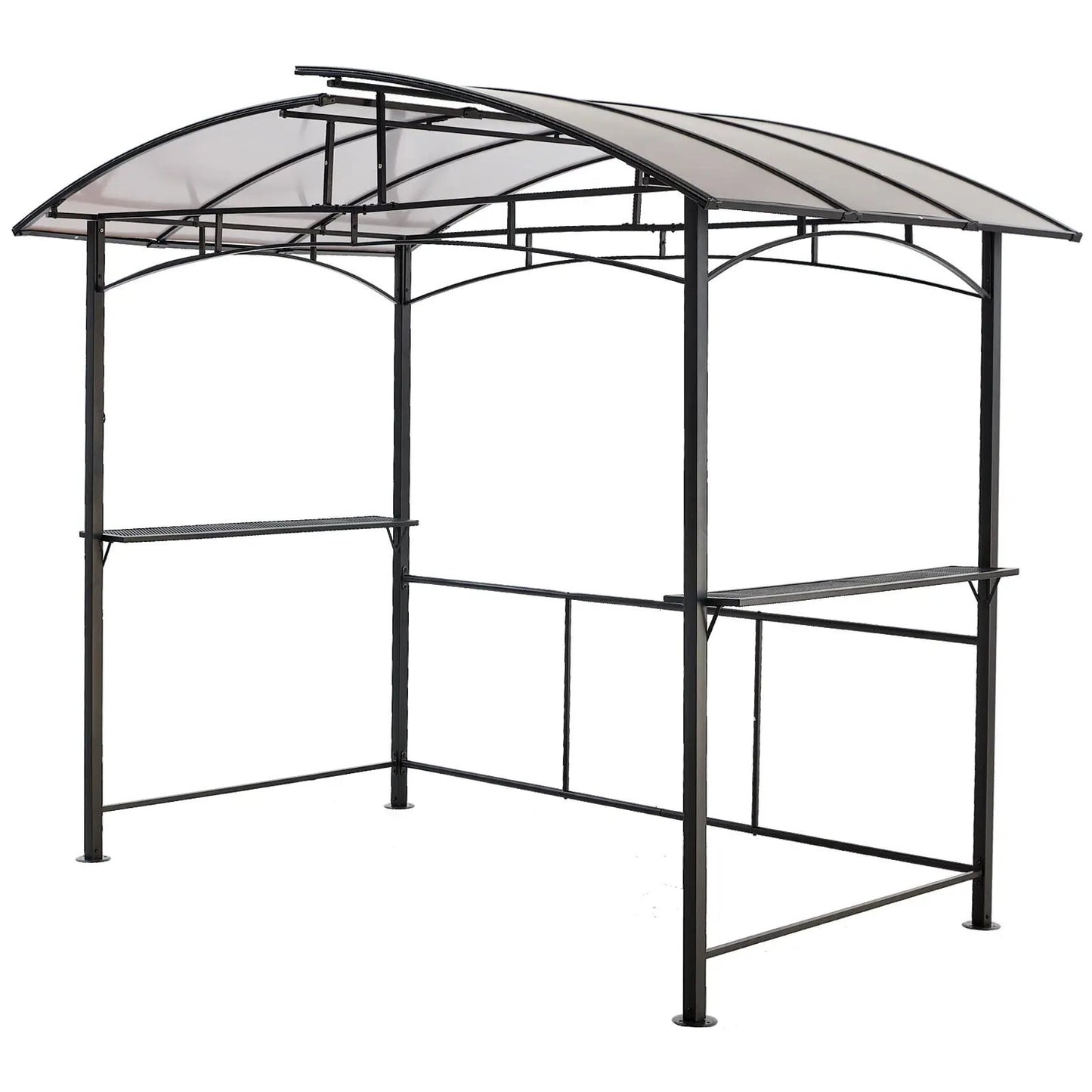 Grill Gazebo 8x5ft Canopy Bbq Shelter Black