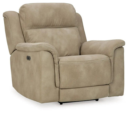 Next-Gen Durapella power recliner, beige upholstery, Unique Piece Furniture on Tampa Home & Garden Store