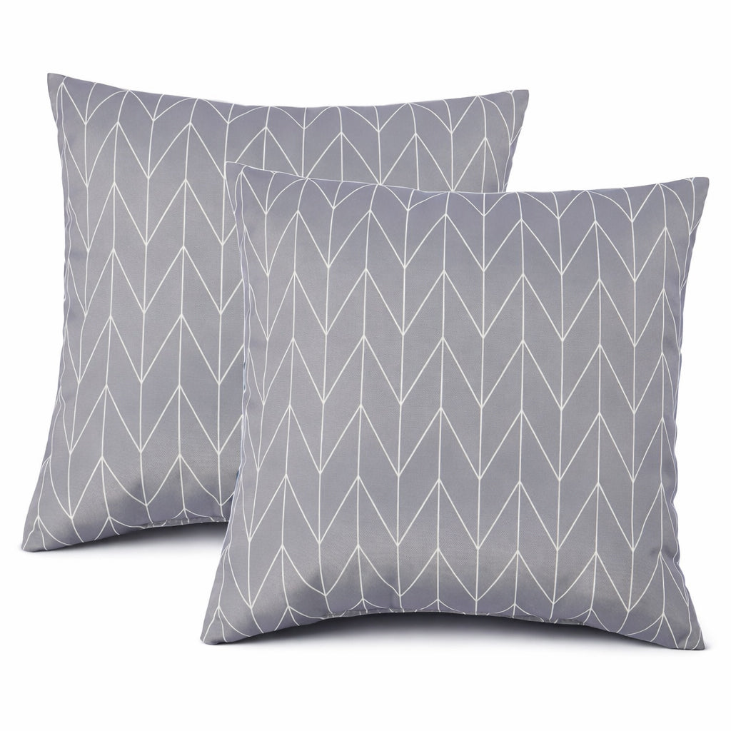 Two Outdoor Pillows and Waterproof Cushion Set