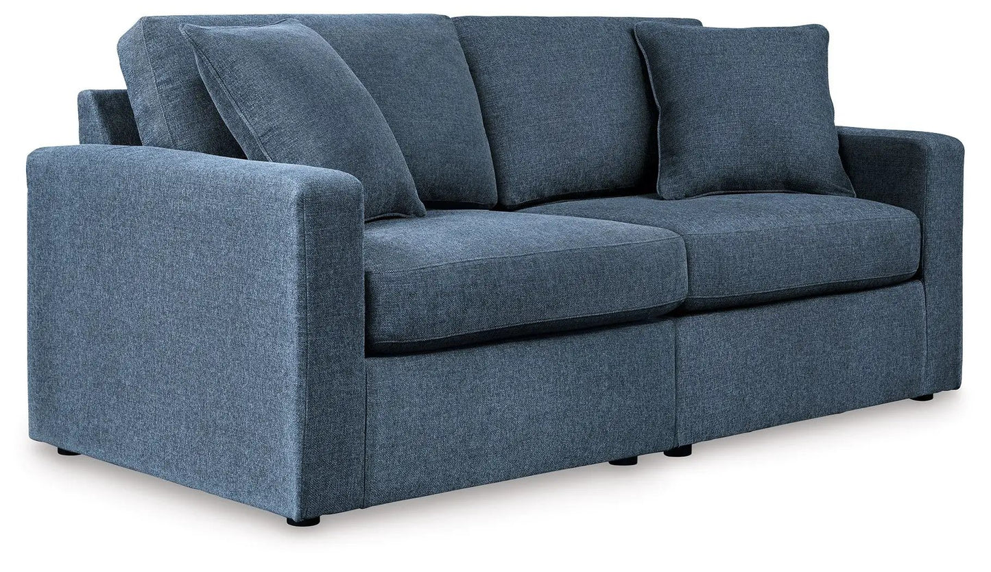 Modmax Sectional Ink blue fabric stationary sofa by Unique Piece Furniture on Tampa Home & Garden Store