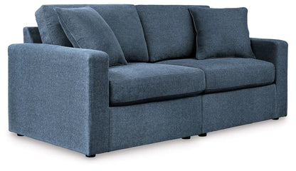 Modmax Sectional Ink blue fabric stationary sofa by Unique Piece Furniture on Tampa Home & Garden Store