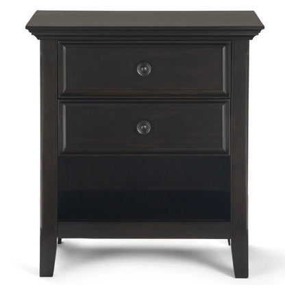 Amherst bedside table handcrafted dark wood with single drawer by Unique Piece Furniture on Tampa Home & Garden Store