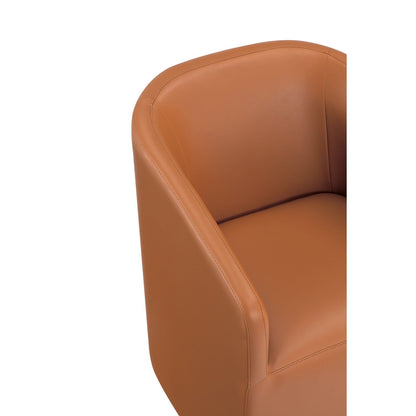 Anna and Modern Round Vegan Dining Armchair