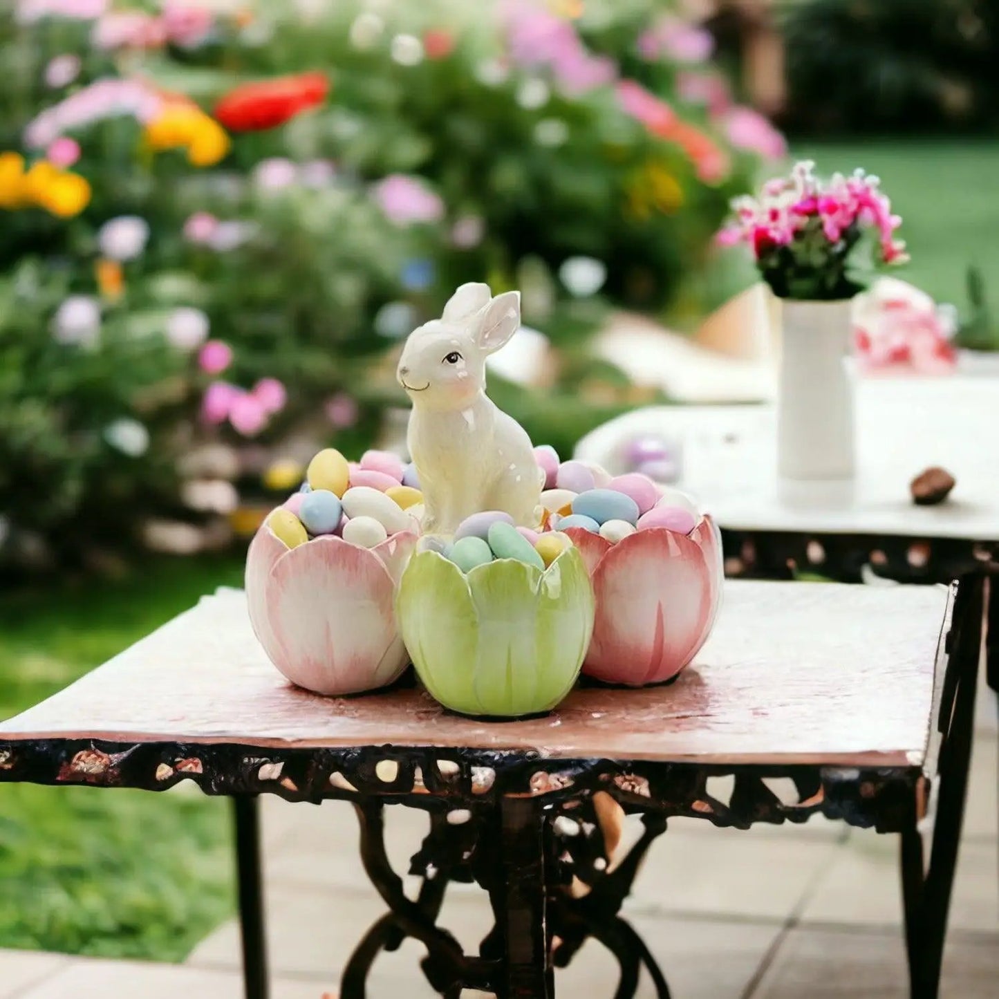 Tidbit Dish Pastel Bunny or Bird Dolomite