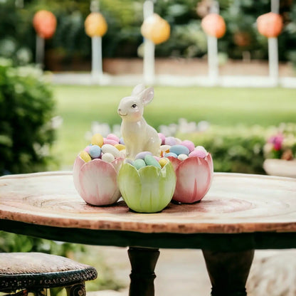 Tidbit Dish Pastel Bunny or Bird Dolomite