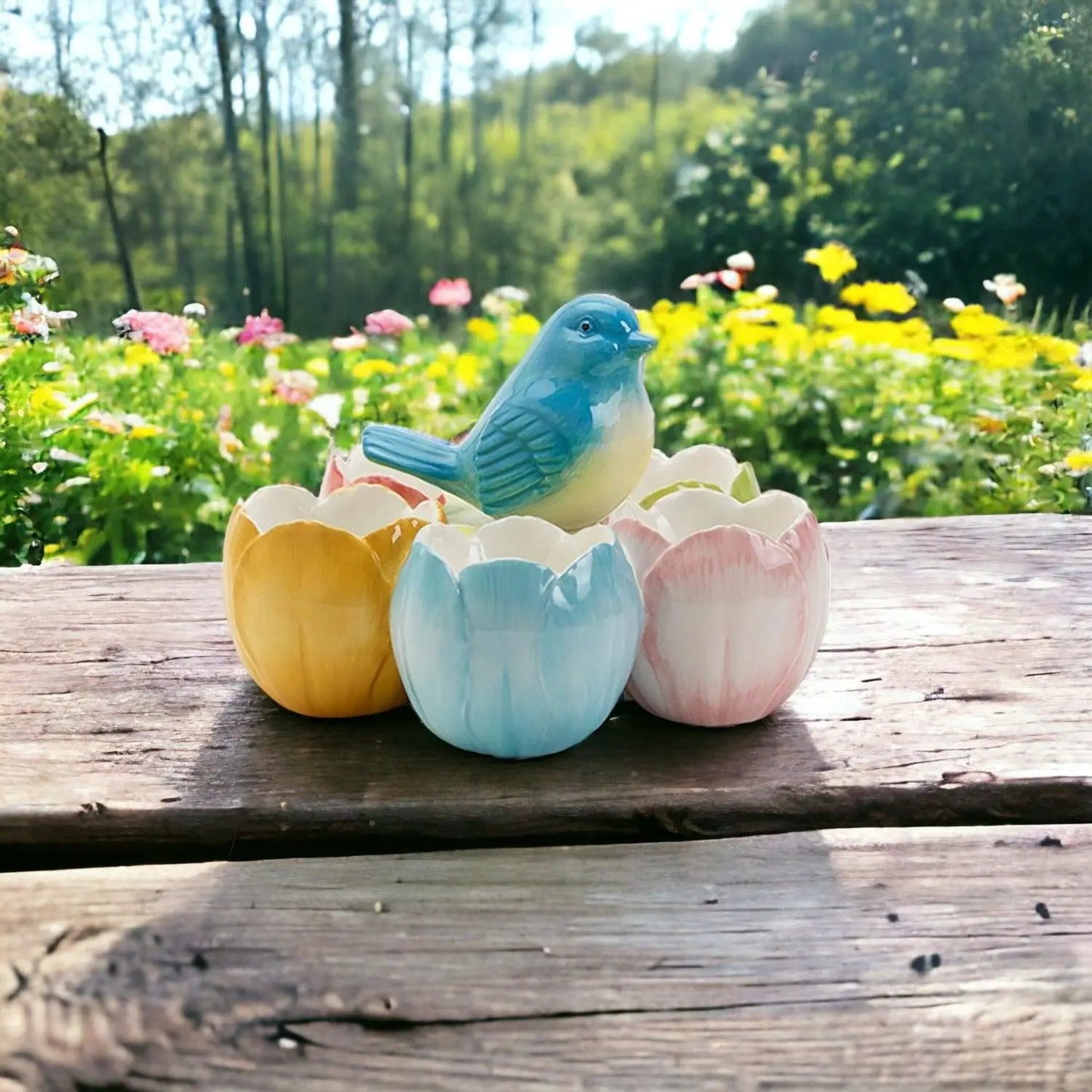 Tidbit Dish Pastel Bunny or Bird Dolomite