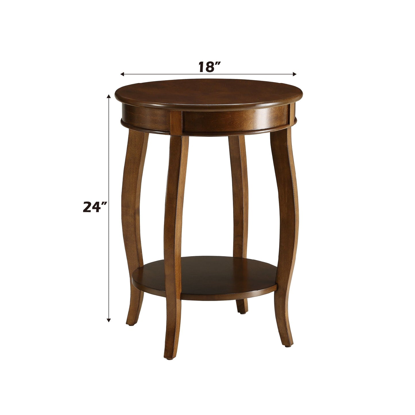Aberta Storage Accent Table with Solid Wood Legs