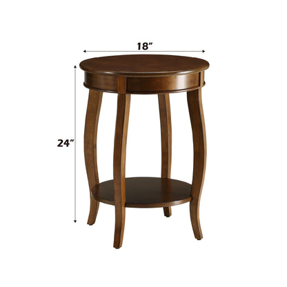 Aberta Storage Accent Table with Solid Wood Legs