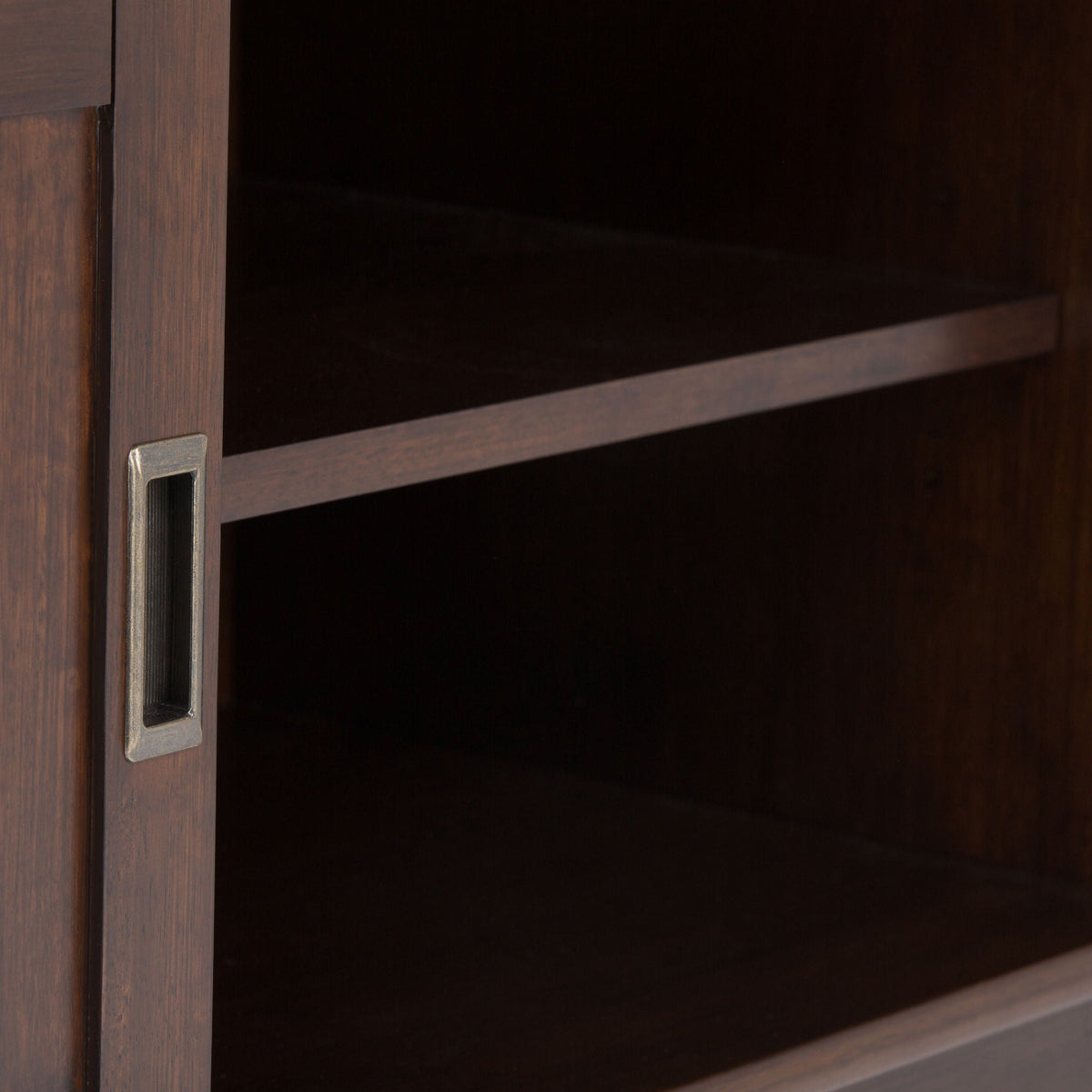 Handcrafted mid-century TV stand and storage in dark wood by HouseOfZazla on Tampa Home & Garden Store