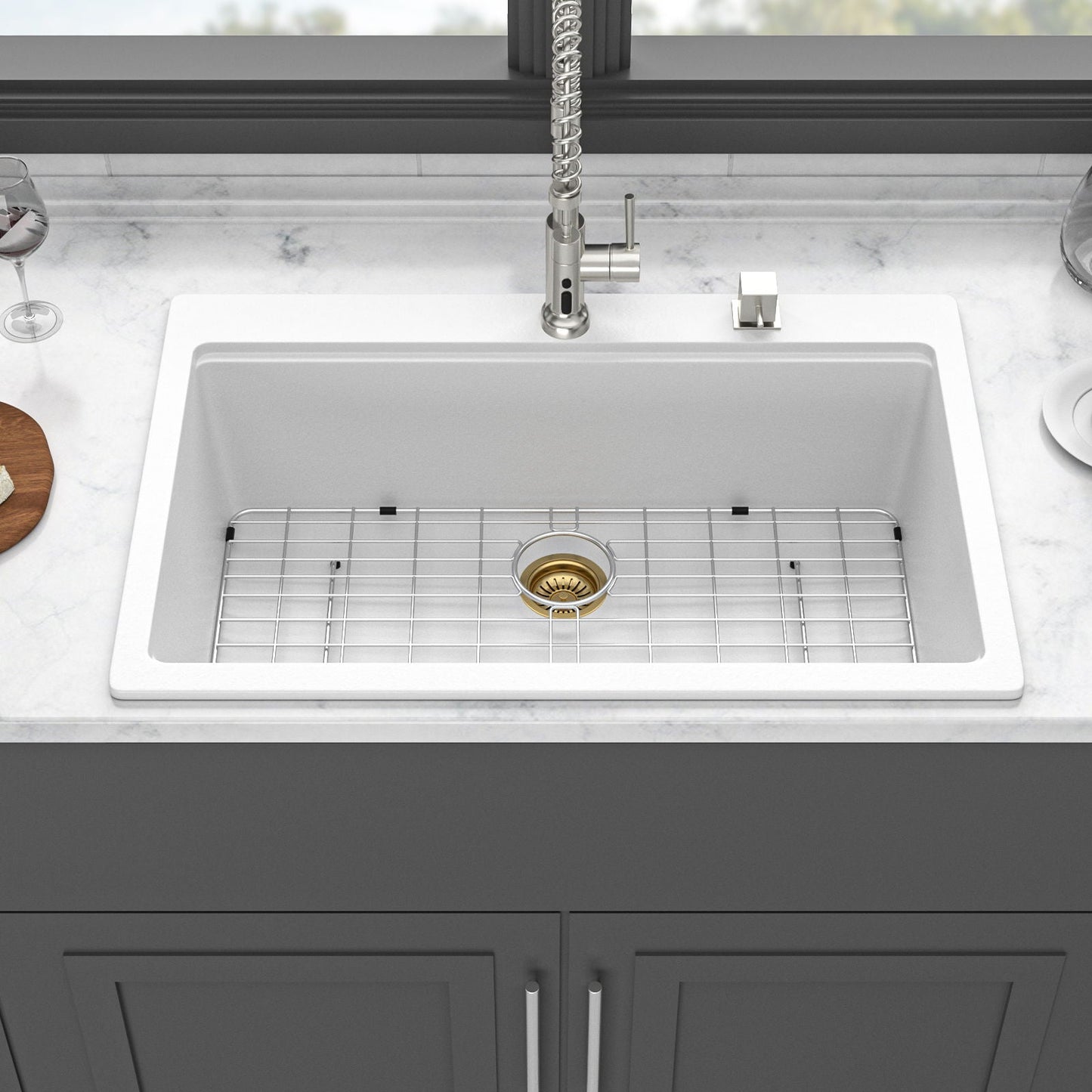 Quartz Composite Workstation Kitchen Sink