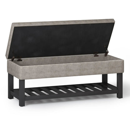Cosmopolitan Storage Ottoman Bench Open Bottom