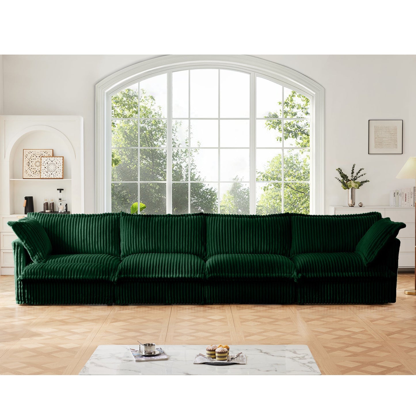 Removable Slipcover Corduroy Sofa and Living Room