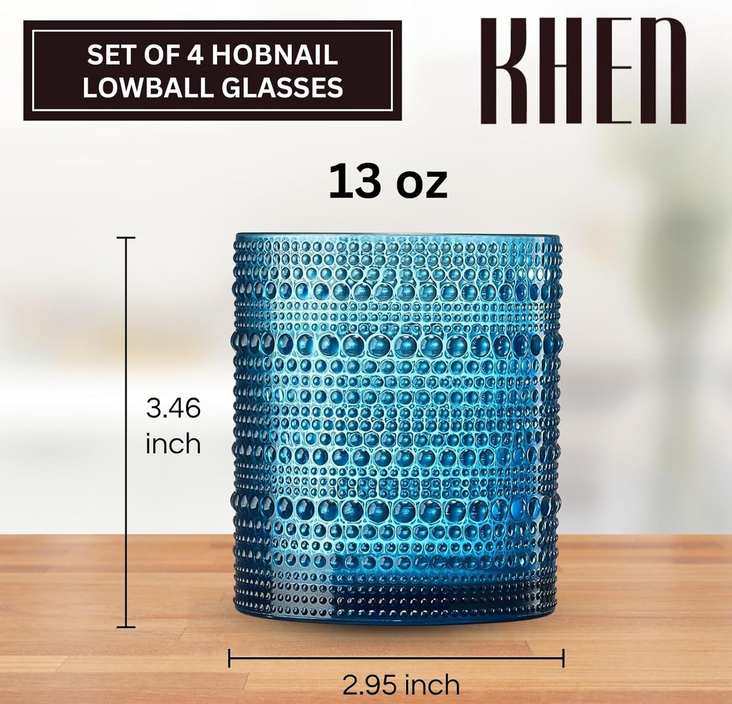 Set of Retro Hobnail and Acrylic Lowball Glasses