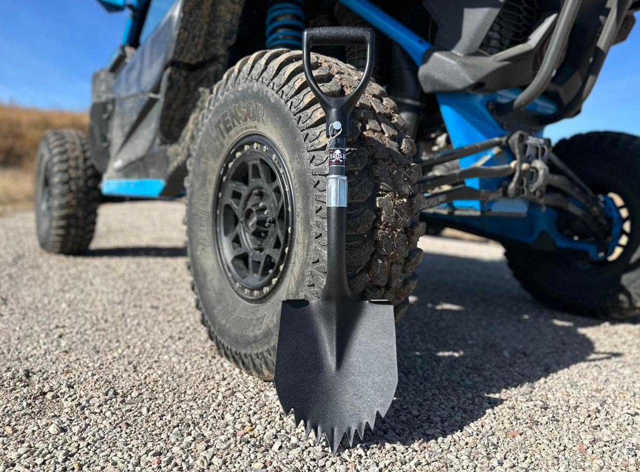 Krazy Beaver Mini Shovel  with guard (Textured Black Head / Black Handle # 45641) - Tampa soil911.com