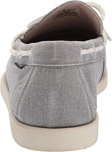 Yarmouth canvas boat shoe gray denim upper beige sole new on Tampa Home & Garden Store
