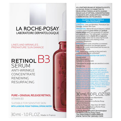 La Roche-Posay Retinol B3 anti-wrinkle serum bottle with white packaging, 30 ml on Tampa Home & Garden Store