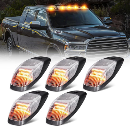 2019-2026 Ram HD amber LED Roof Cab Lights smoked clear lenses, four housings AutoLEDTech.com on Tampa Home & Garden Store