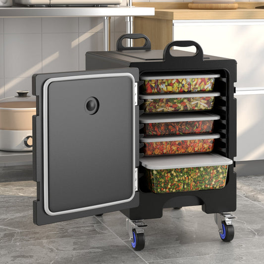 81 Quart Capacity End-loading Insulated Food Pan Carrier with Wheels - Tampa Home & Garden Store