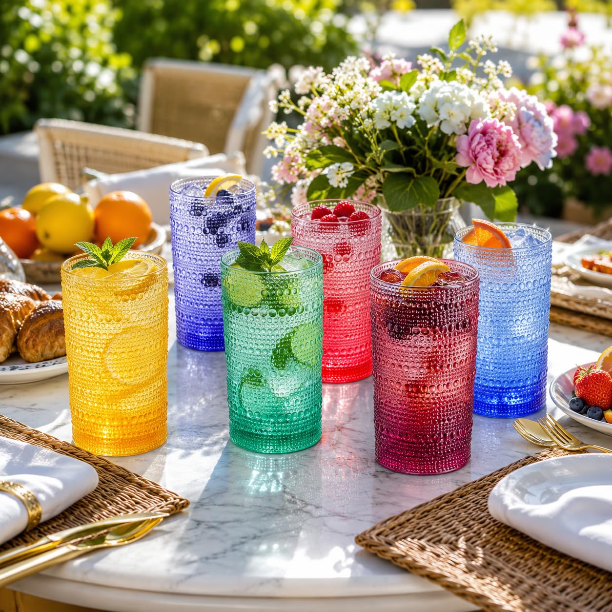 Madrid Acrylic Highball Glasses Set of 6