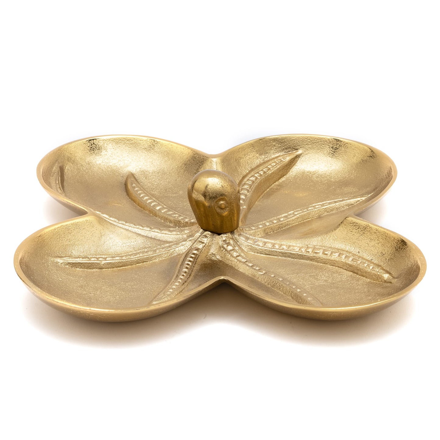 Gold Octopus Aluminum Appetizer Bowl and Tray