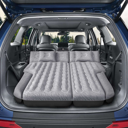 Dikasun Outdoor SUV Air Mattress Grey flocked Oxford surface, extra-thick padding, includes electric pump on Tampa Home & Garden Store