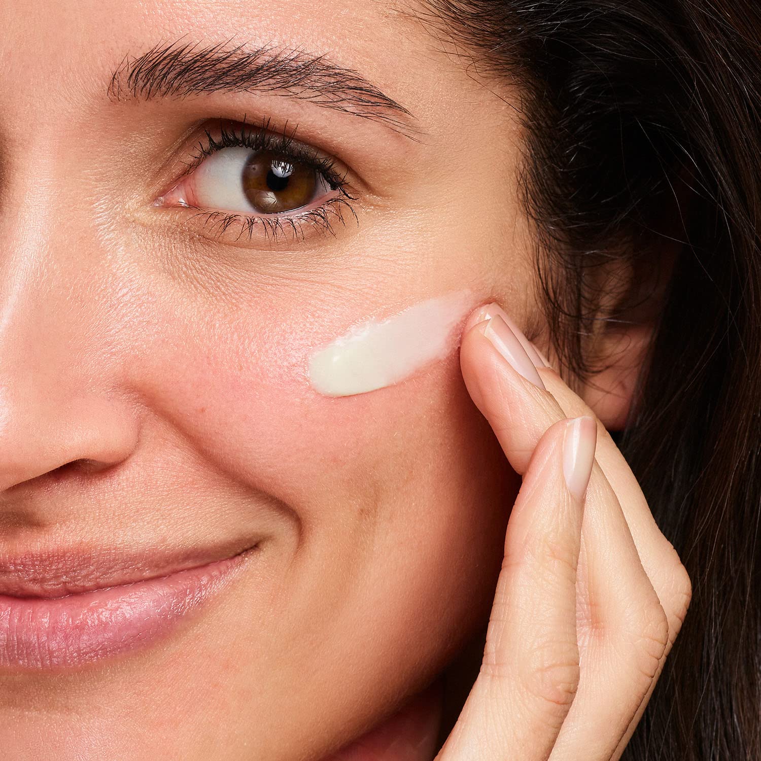 Neostrata Restore Anti-Redness Serum makeup primer swatch on the cheek, soothing for sensitive skin on Tampa Home & Garden Store