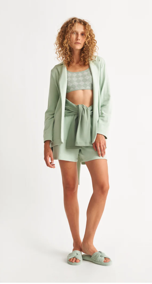 Skin Elenora Organic Belted Blazer and Sash