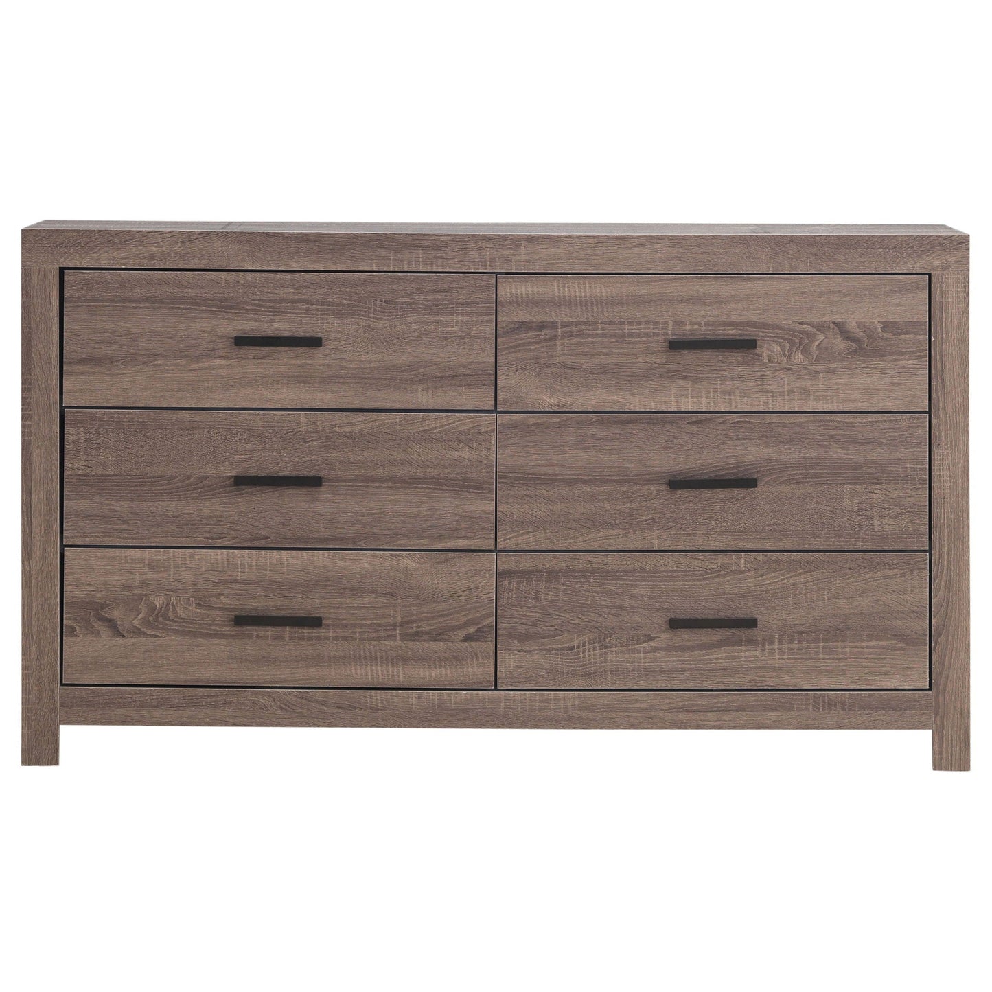 Geary Slatted Headboard Panel Bedroom Set 4-piece dark brown wood HouseOfZazla on Tampa Home & Garden Store