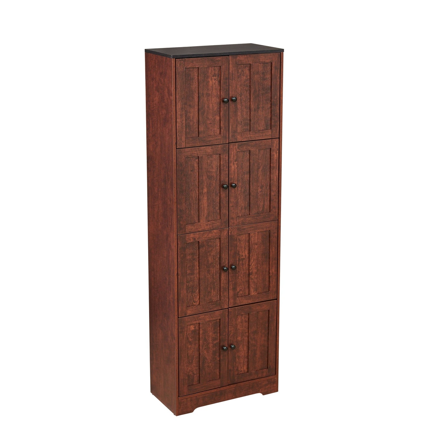 Tall Storage Cabinet With Four Doors And Shelves