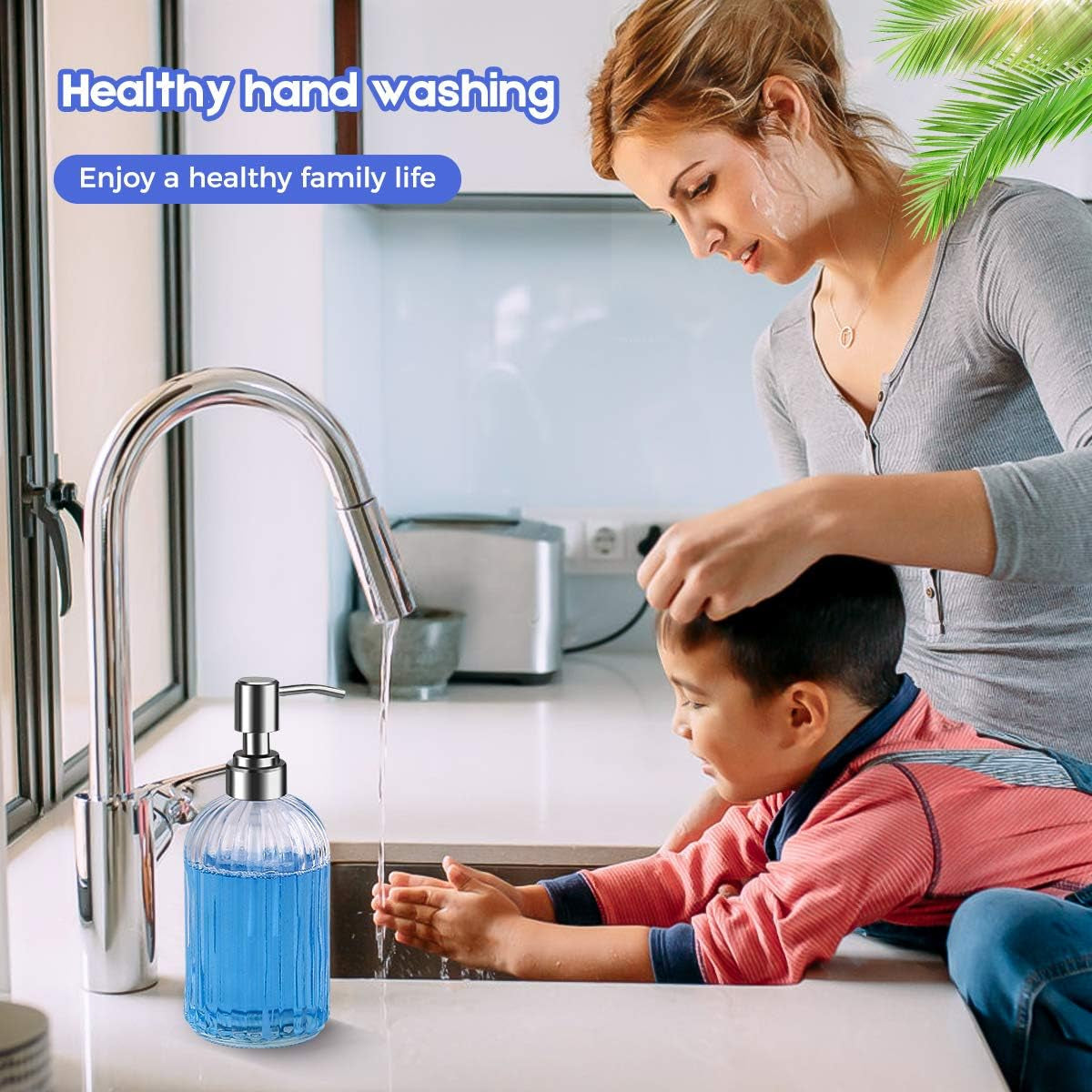 💎 WYOK Glass Soap Dispenser Set – 2 Pack