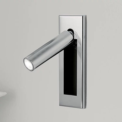 Recessed folding bedside wall sconce with warm LED, chrome finish by Moktan Sabai on Tampa Home & Garden Store
