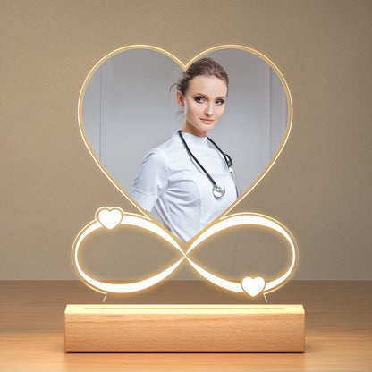 Custom LED Photo Night Light – Personalized Acrylic Picture Frame Gift for Loved Ones