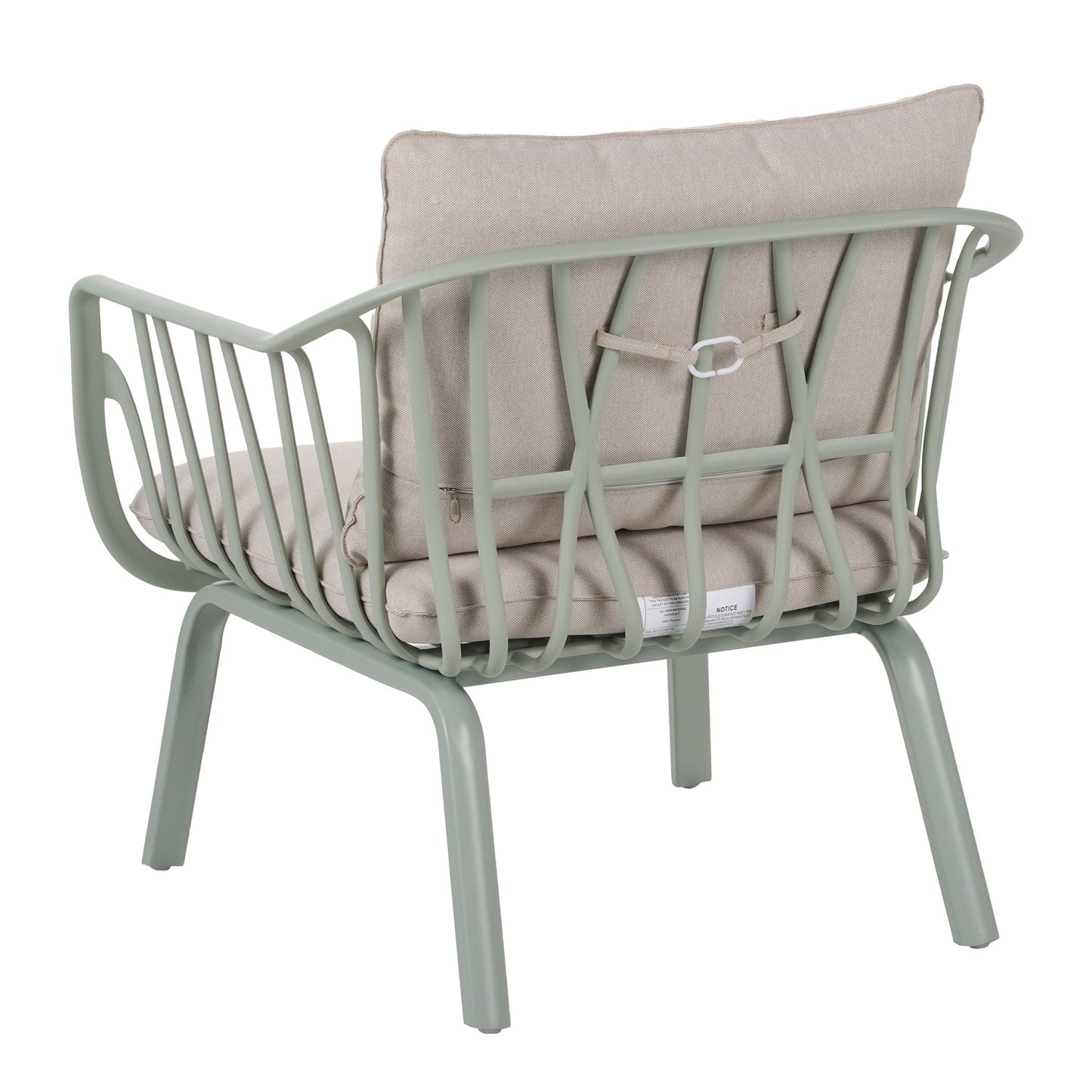 Huron Outdoor Resin Club Chair Set of Two